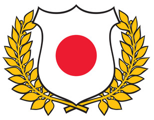 japan flag emblem