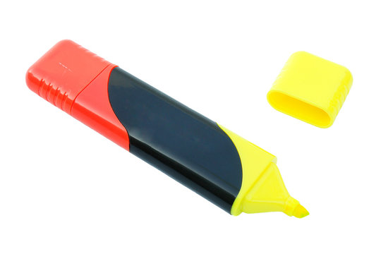 Red and yellow marker