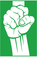 nigeria fist (flag of nigeria)