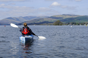 Kayaking on Lake Windermere