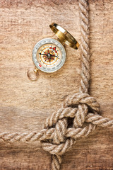 Compass with a rope