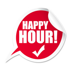 Happy Hour! Button, Icon