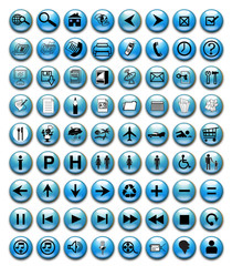 Web blue icons