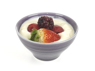 Yogurt with Summer Berries