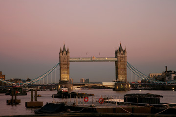 Tower Bridge at dusk