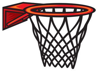 Basketball hoop. Vector illustration © tribalium81
