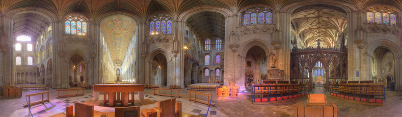 Ely cathedral - 360 degrees panoramic view
