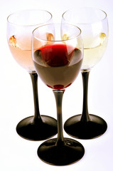 Rouge, blanc et rosé