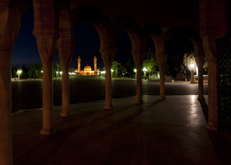 Mosque at night