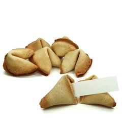 Viele Glückskekse mit Papier