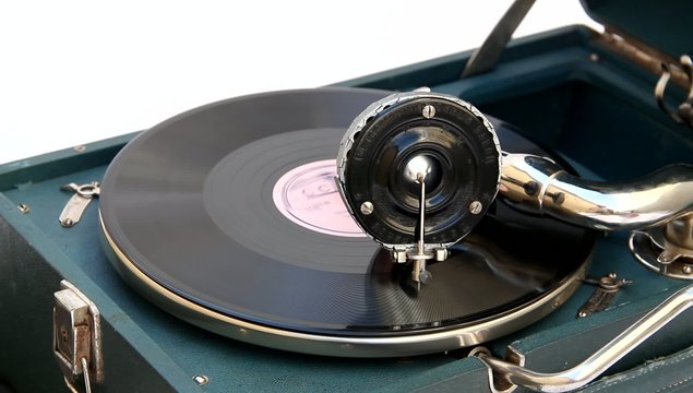 Old record playing HD