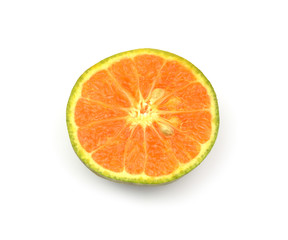 slice of orange isolated