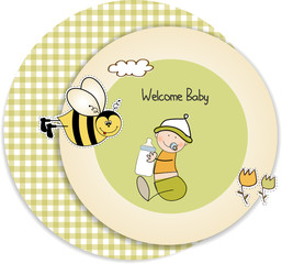 baby arrival announcement card