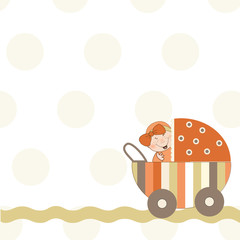 welcome, baby announcement card