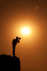 photographer's silhouette