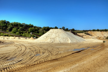 Carrière d'extraction de sable