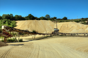 Carri&egrave;re d'extraction de sable