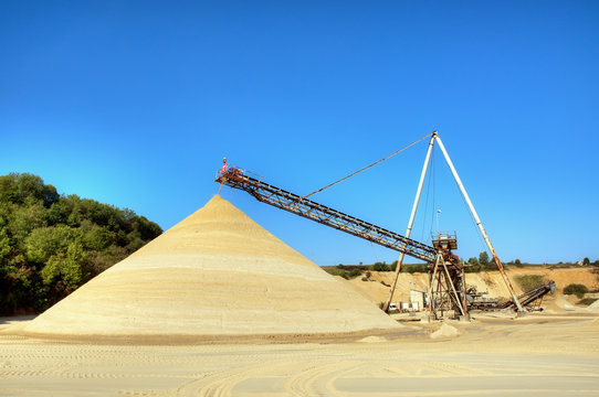 Carrière d'extraction de sable