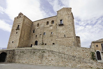 Fototapeta na wymiar Castelbuono, Castle of Ventimiglia, Palermo, Sycylia,