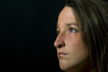 Obraz premium Portrait im Profil