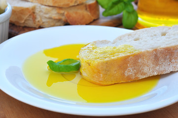 Ciabatta mit Olivenöl