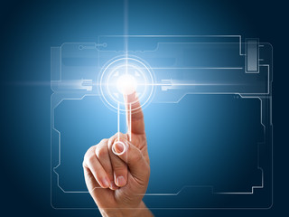 virtual touchscreen interface