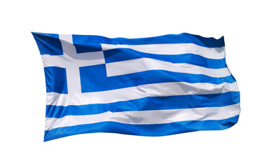 Nationalflagge Griechenland, isoliert