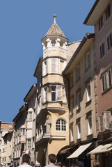 City of Bolzano in the Italian Tyrol, Northern Italy