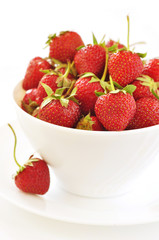 Bowl with strawberry