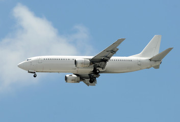 Passenger airplane side view