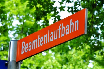 Straßenschild Beamtenlaufbahn in Kiel