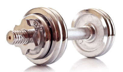 Dumbbell isolated on white