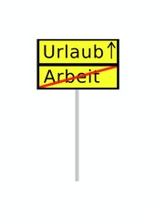 Urlaub u und Arbeit