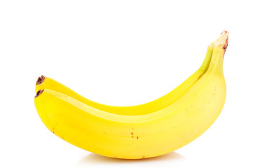 Bunch of bananas isolated on white background