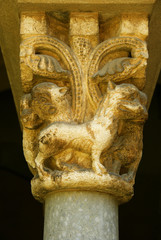CAPITEL DEL CLAUSTRO DEL MONASTERIO DE SANT CUGAT