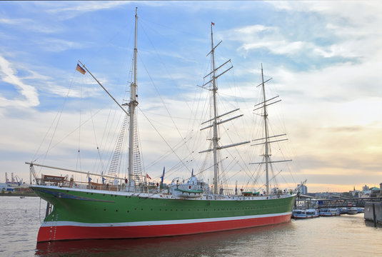 "Rickmer Rickmers" historic ship in Hamburg