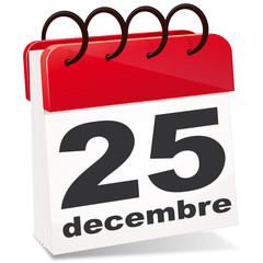 calendrier 25 décembre