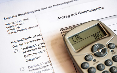 Taschenrechner Haushaltshilfe