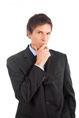 Portrait of a thoughtful elder businessman