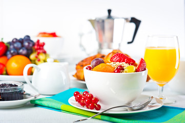 Breakfast table