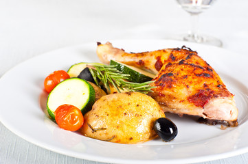 Roasted chicken