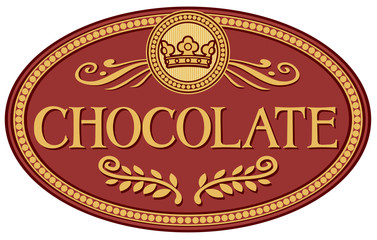 chocolate label design