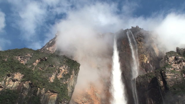 Angel fall. Canaima, Venezuela.  Highest waterfall in the world.