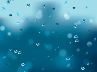 rain drops vector background