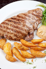 Juicy beef steak