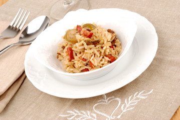 PIATTO DI RISOTTO COI FUNGHI