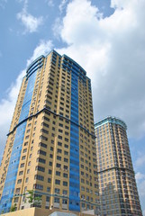 Fototapeta premium Элитный многоэтажный жилой комплекс в Москве