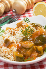 Tasty and healthy vegetarian meal