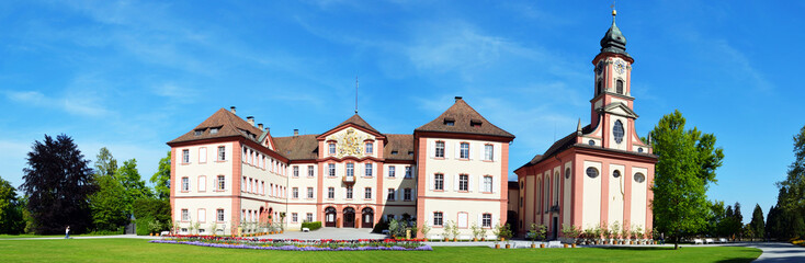 Fototapeta na wymiar Mainau Schloss Panorama