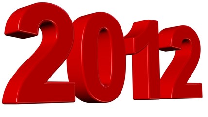 3D Wort rot 2012